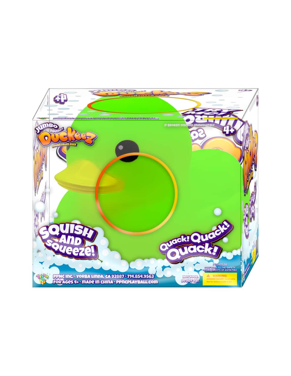 Duckeez Jumbo Green Squishy Duck